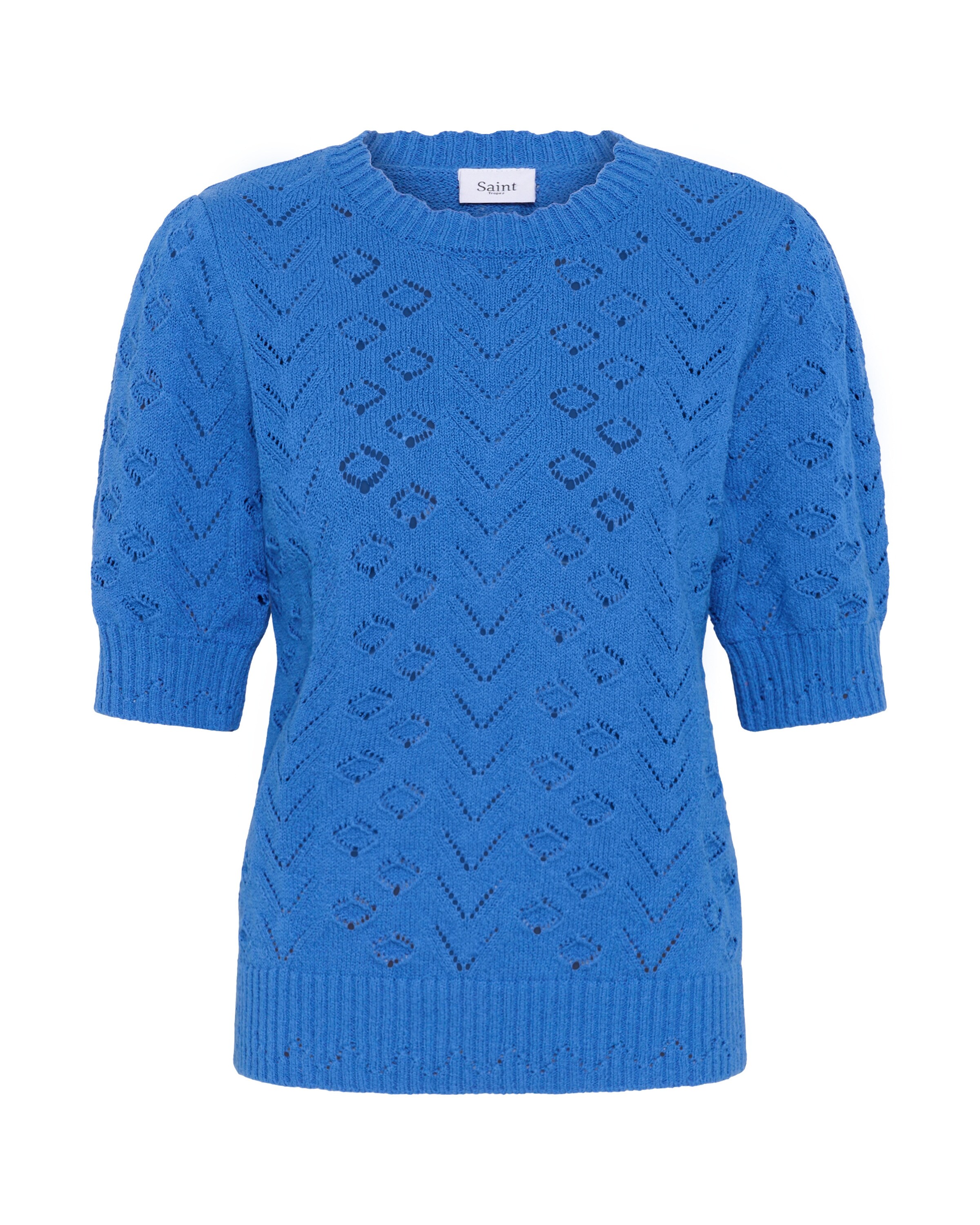 SAINT TROPEZ Pullover 'Shanelle' in Blau: Vorderseite