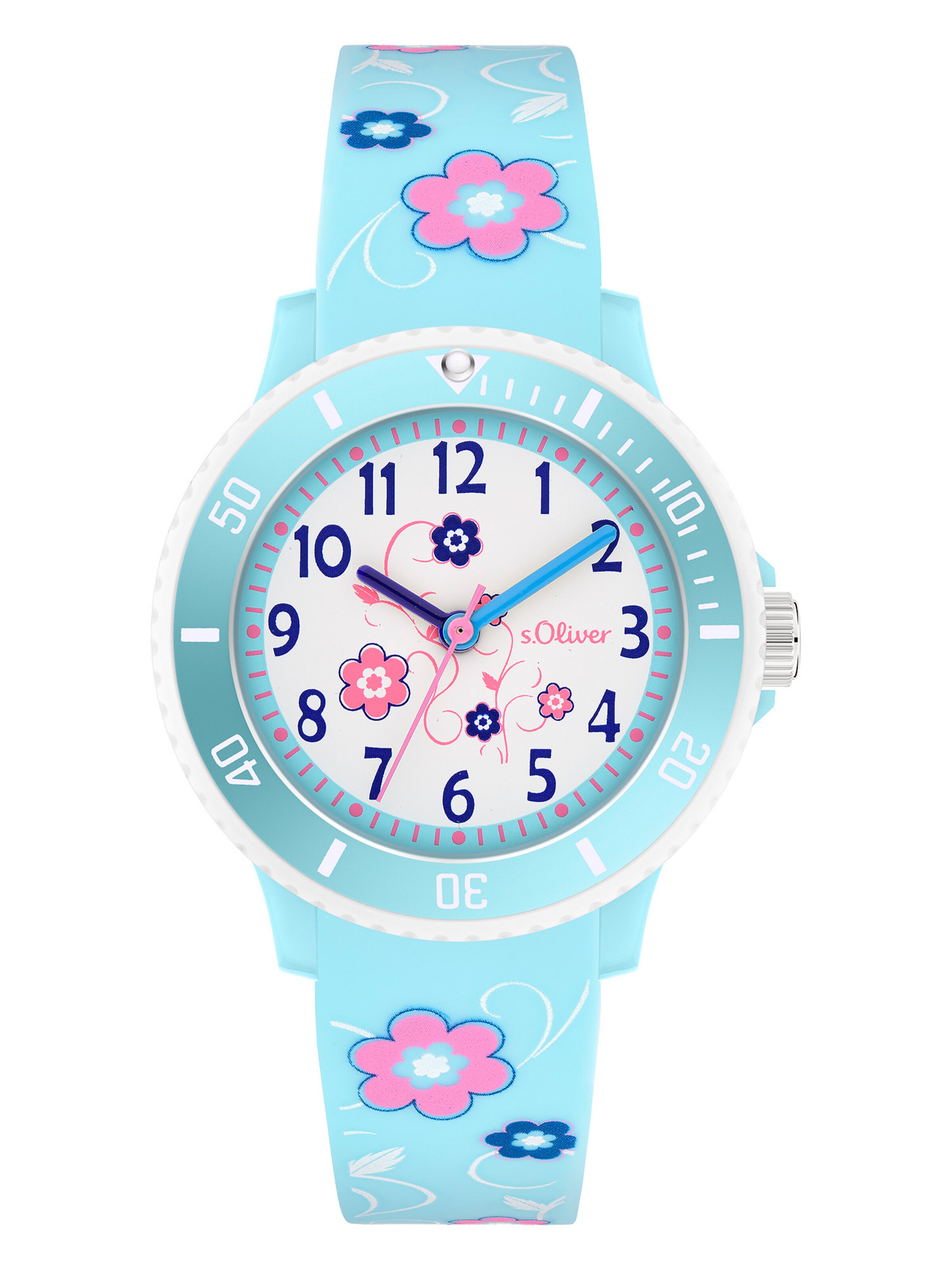 s.Oliver Uhr 'The Magic Time' in Blau: Vorderseite