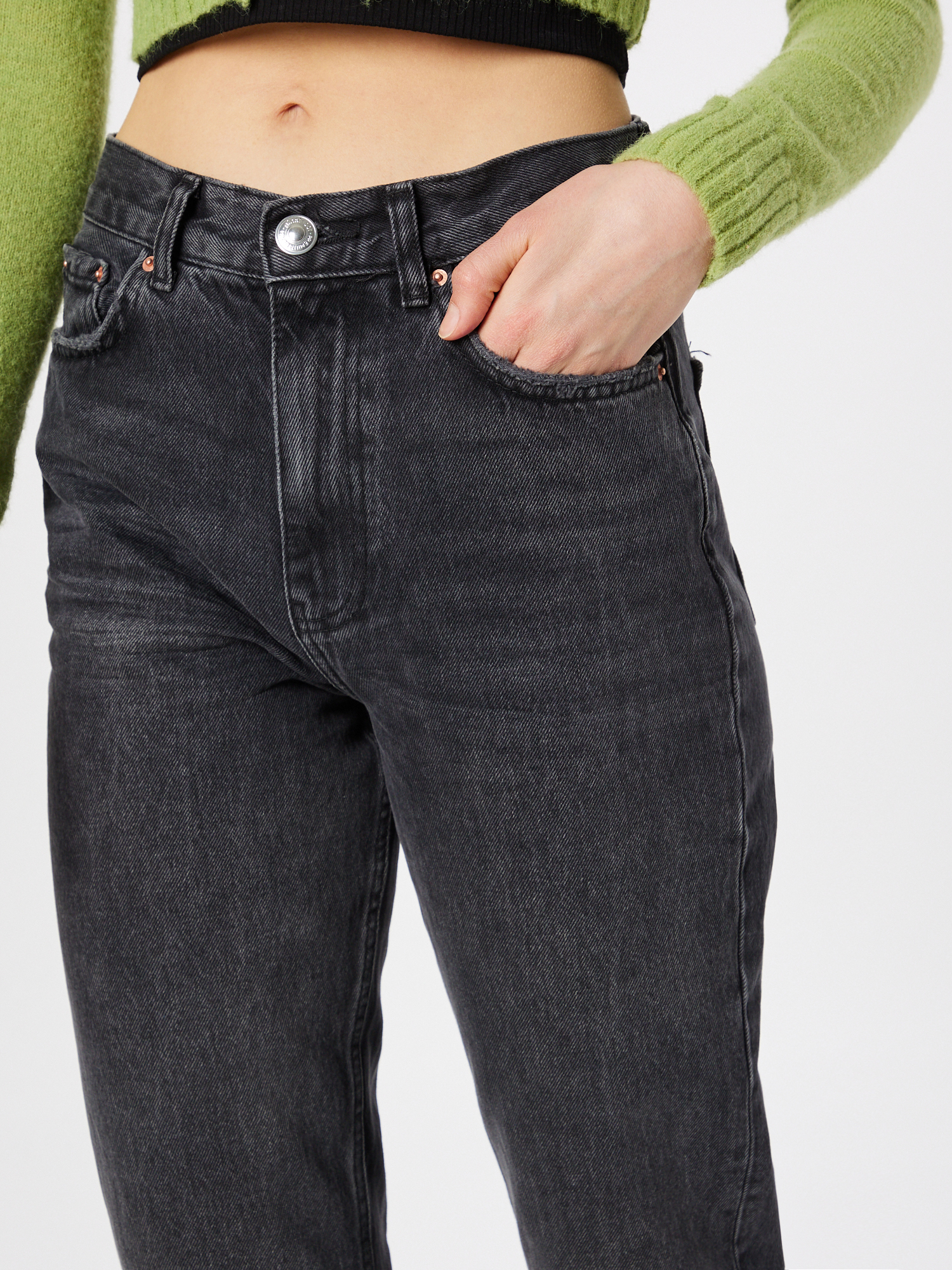 Gina Tricot Jeans in Schwarz 
