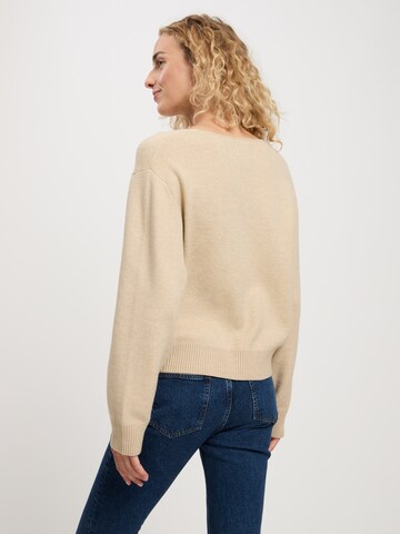 CROSS JEANS Strickjacke in Beige