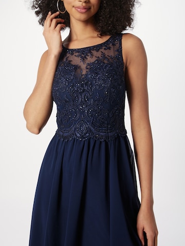 Robe de cocktail Laona en bleu