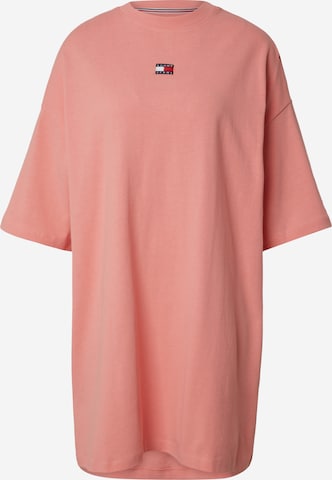 rozā Tommy Jeans "Oversize" stila kleita: no priekšpuses