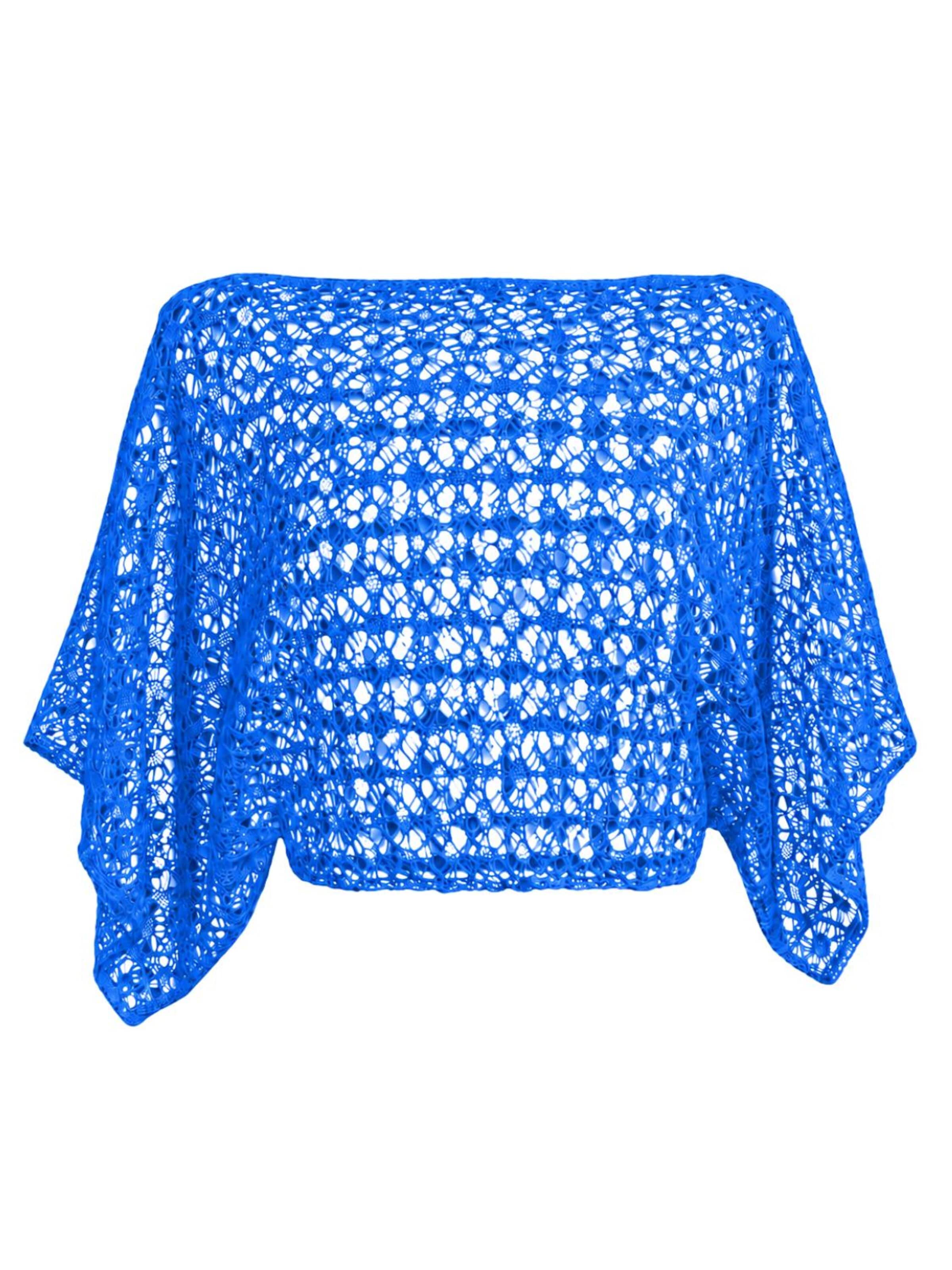 Süel knitwear Sticktop 'Spider' i blå: forside