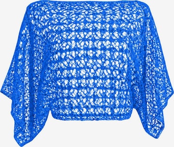 Süel knitwear - Top de punto 'Spider' en azul: frente