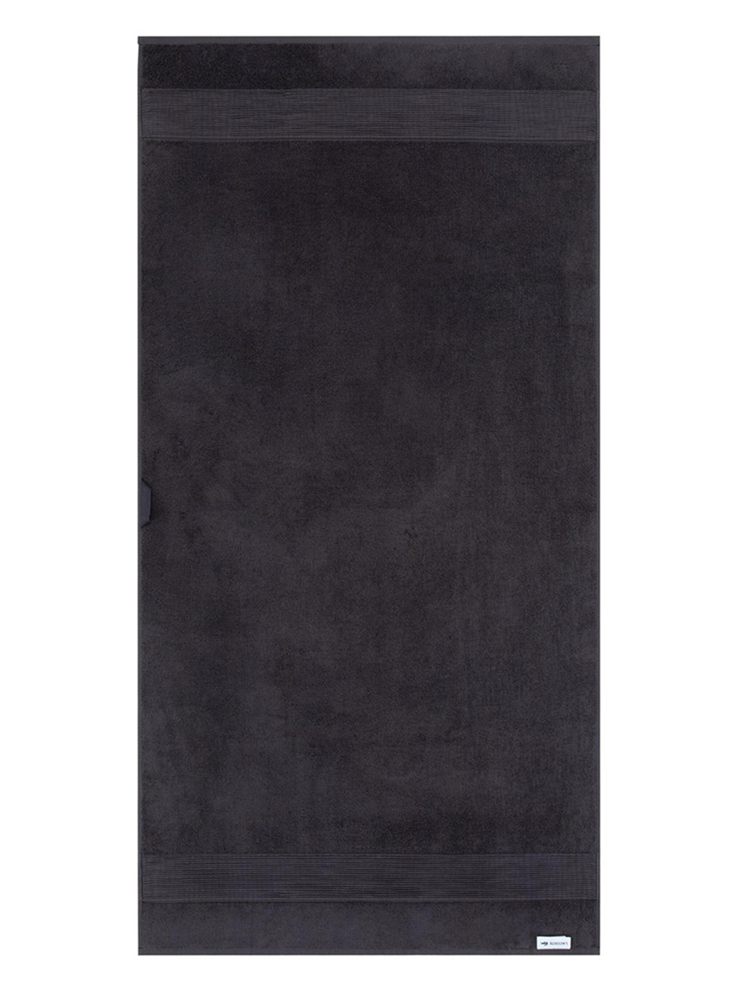 LACOSTE Handtuch 'LLECROCO'‌ in Schwarz: Vorderseite