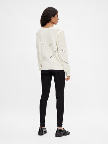 OBJECT Пуловер 'Lana' в бяло