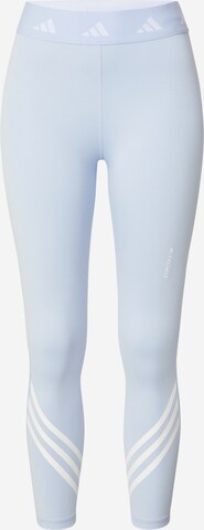 Skinny Pantalon de sport 'Techfit 3-Stripes' ADIDAS PERFORMANCE en bleu : devant