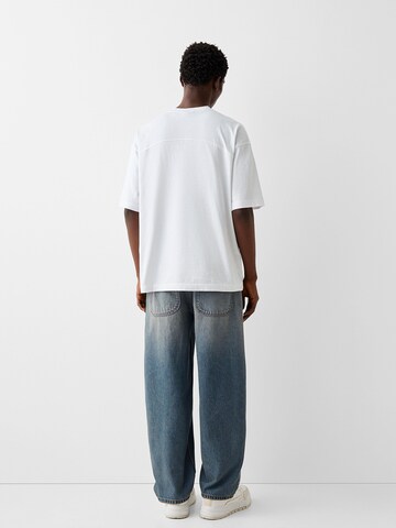 Bershka Wide leg Jeans i blå