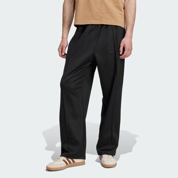 ADIDAS ORIGINALS Baggy Trousers 'Adicolor Firebird' in Black: front