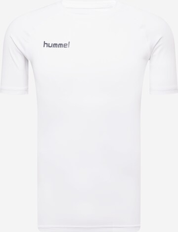 Hummel - Camiseta funcional en blanco: frente