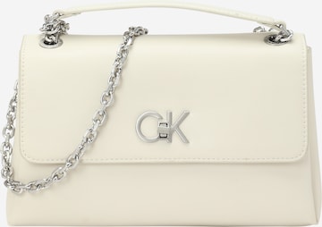 Calvin Klein Schoudertas in Beige: voorkant