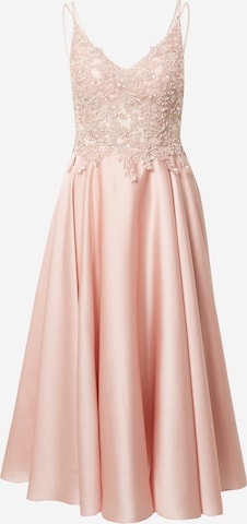 mascara Kokteilové šaty - Ružová: predná strana