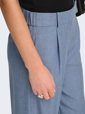 ONLY Wide leg Bandplooibroek 'ONLLINDA' in Blauw