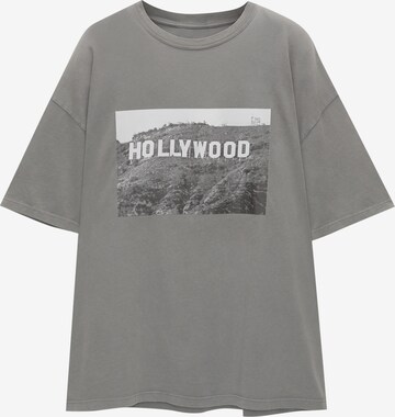 Pull&Bear Shirt in Grey: front