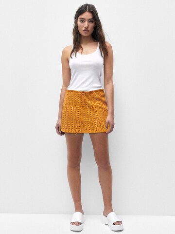 Pull&Bear Skirt in Orange