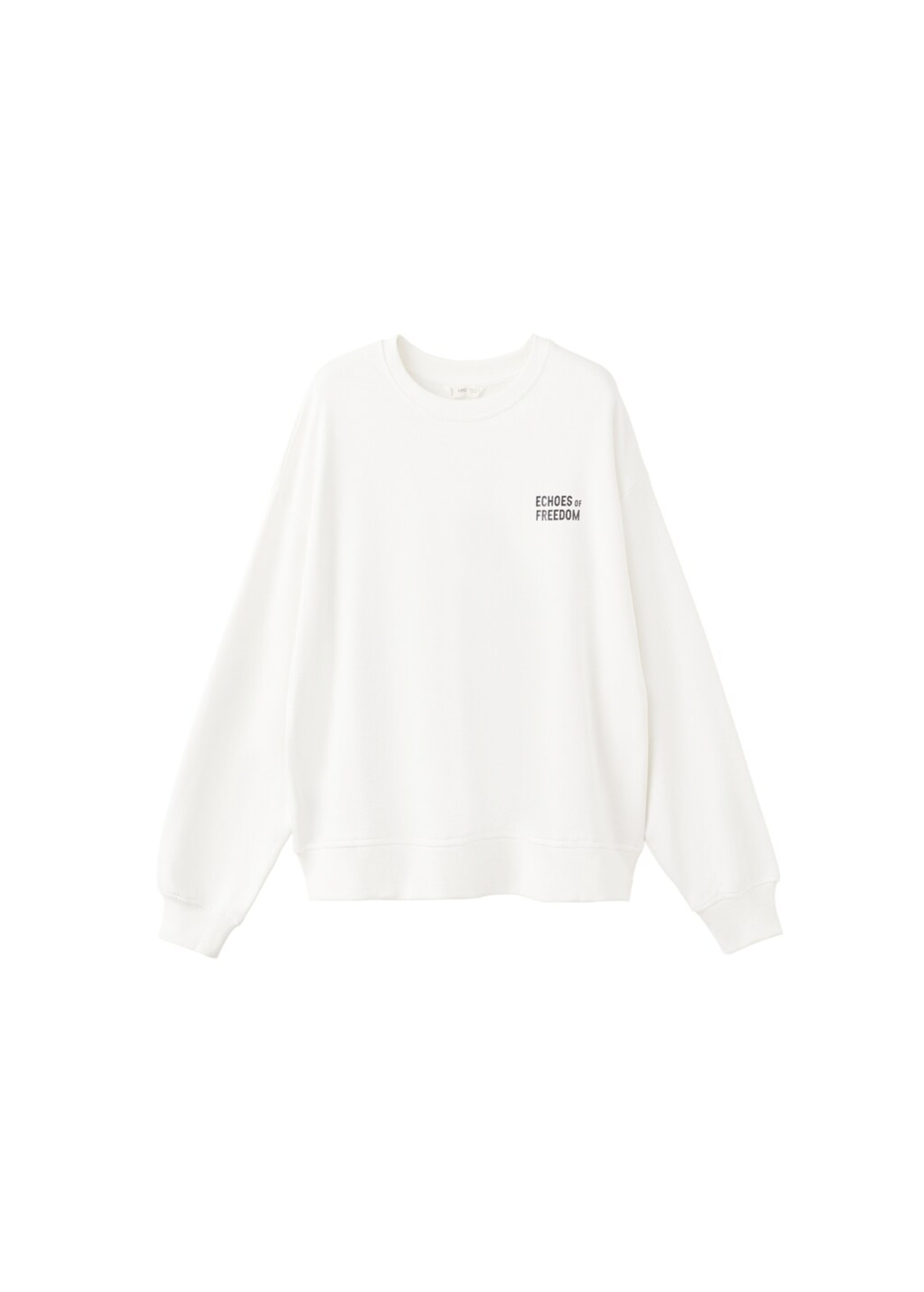 MANGO TEEN Sweatshirt 'Echo' in White: front