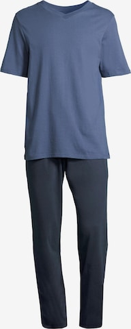 SCHIESSER Pajama short 'Night & Home' in Blue: front