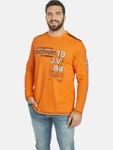 Jan Vanderstorm Langarmshirt ' Bertuli ' in Orange: predná strana