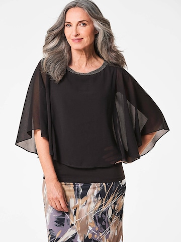 Goldner Blouse in Zwart: voorkant