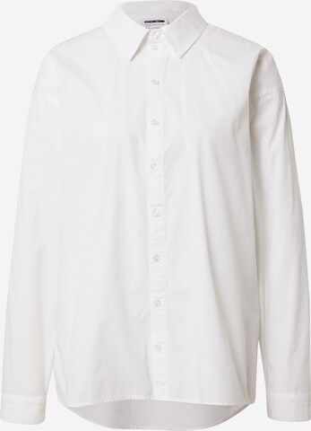 Noisy may Blouse 'VIOLET' in White: front