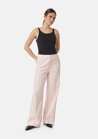Wide Leg Pantalon COMMA en rose : devant