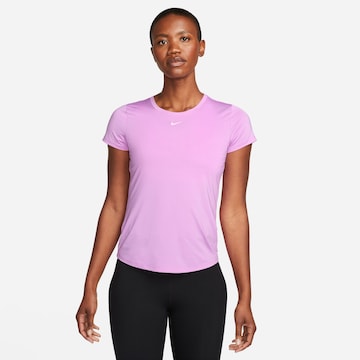 NIKE Sportshirt 'One' in Lila: predná strana