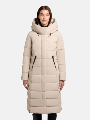 Manteau d’hiver 'Sensy-YM' khujo en beige : devant