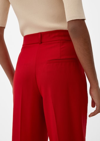 Wide Leg Pantalon à plis s.Oliver BLACK LABEL en rouge