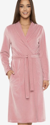 Peignoir long '5022' Vivisence en rose : devant