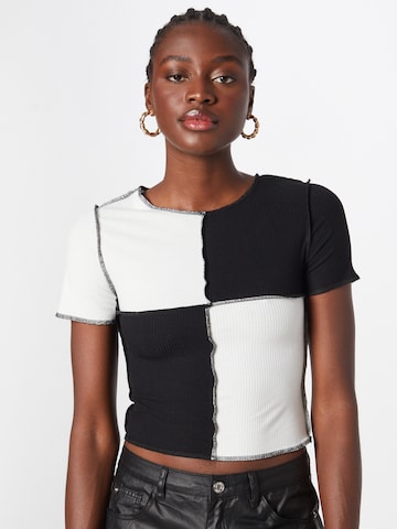 Tricou de la Nasty Gal pe negru: față