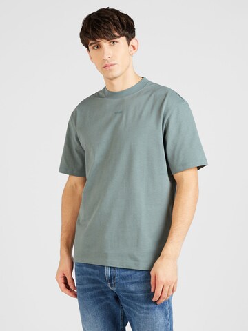 HUGO - Camiseta 'Dapolino' en verde: frente