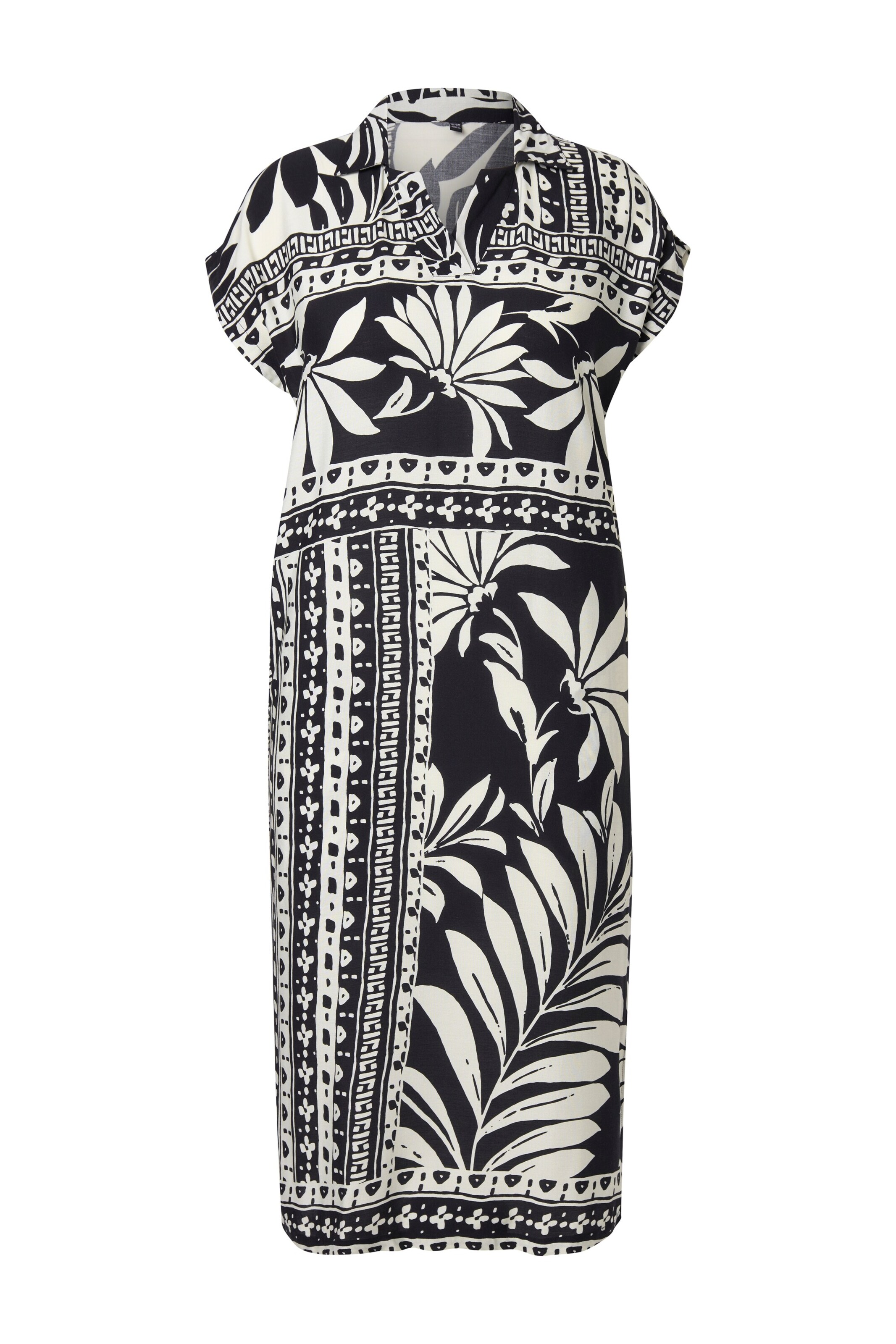 Ulla Popken Blousejurk in Zwart: voorkant