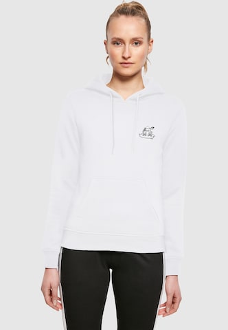 Sweat-shirt 'Frog' Merchcode en blanc : devant