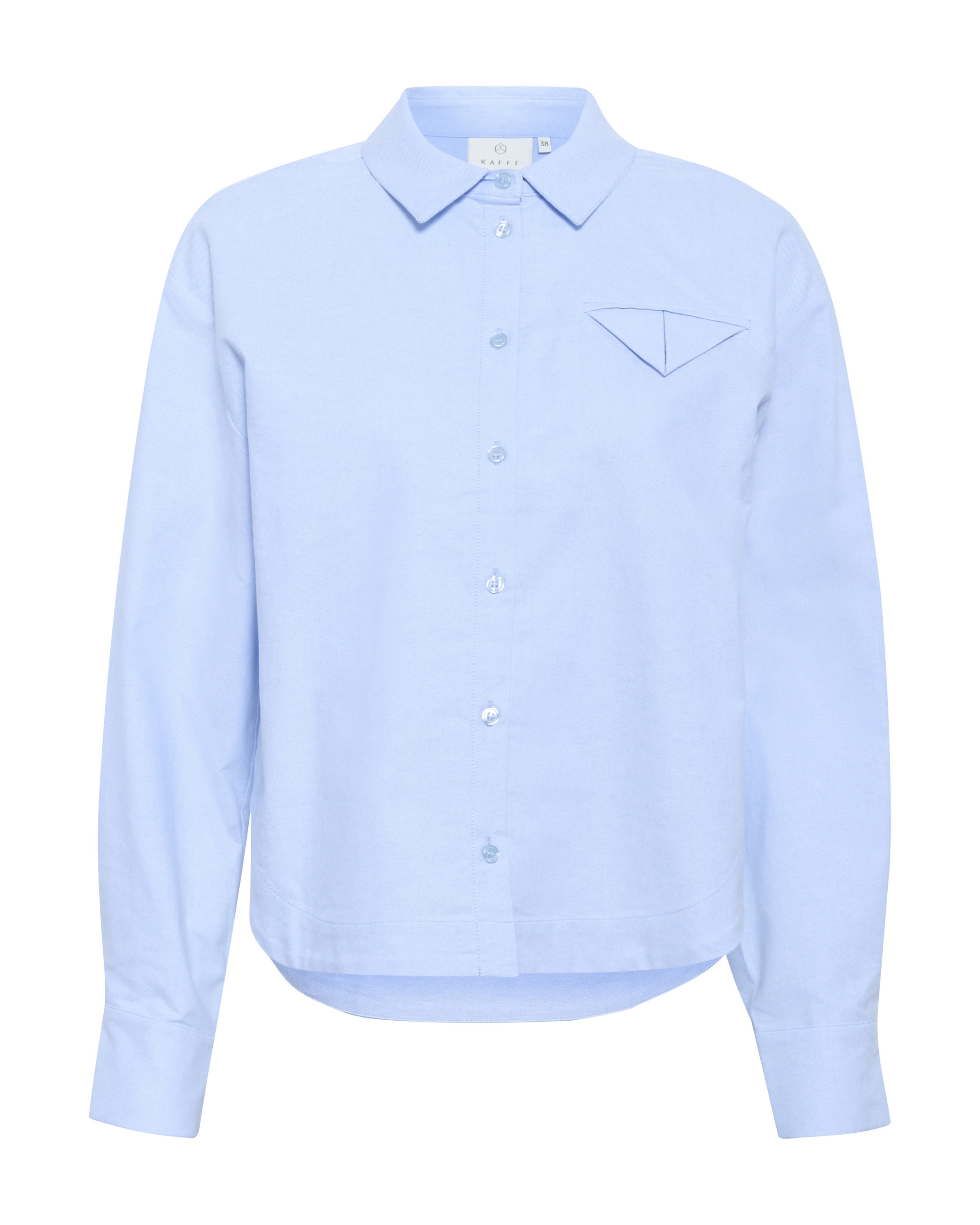 Chemisier 'Osita' Kaffe en bleu : devant