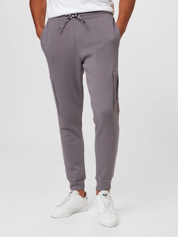 ADIDAS PERFORMANCE Workout Pants 'BrandLove' in Grey: front