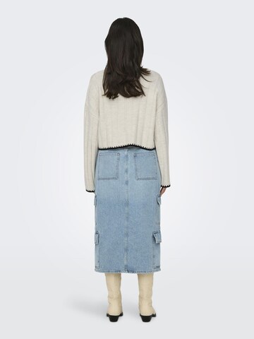 ONLY - Pullover 'ONLCHICK STITCH' em bege
