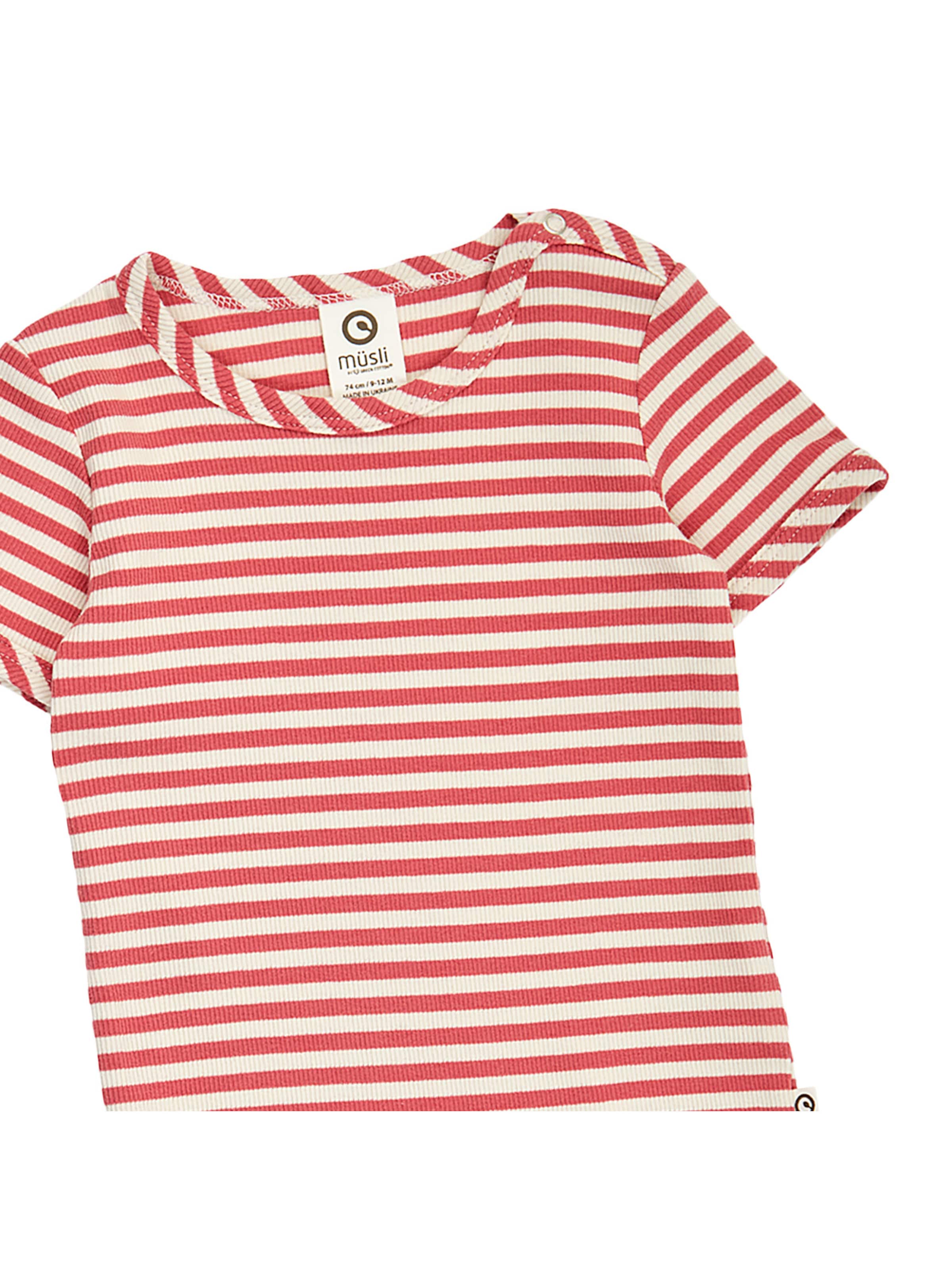 Barboteuse / body Müsli by GREEN COTTON en rouge