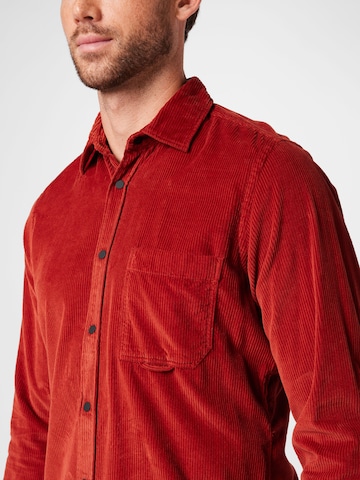 BOSS Regular fit Button Up Shirt 'Riou' in Red