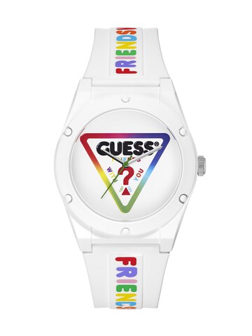 GUESS Analoog horloge 'Bestie' in Wit: voorkant