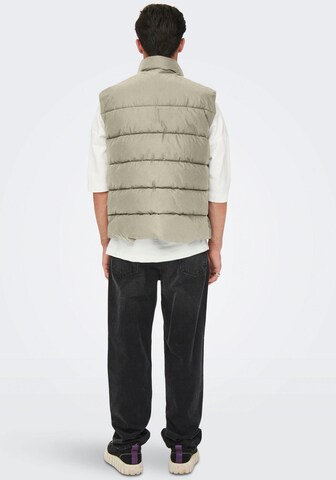 Only & Sons Vest in Beige