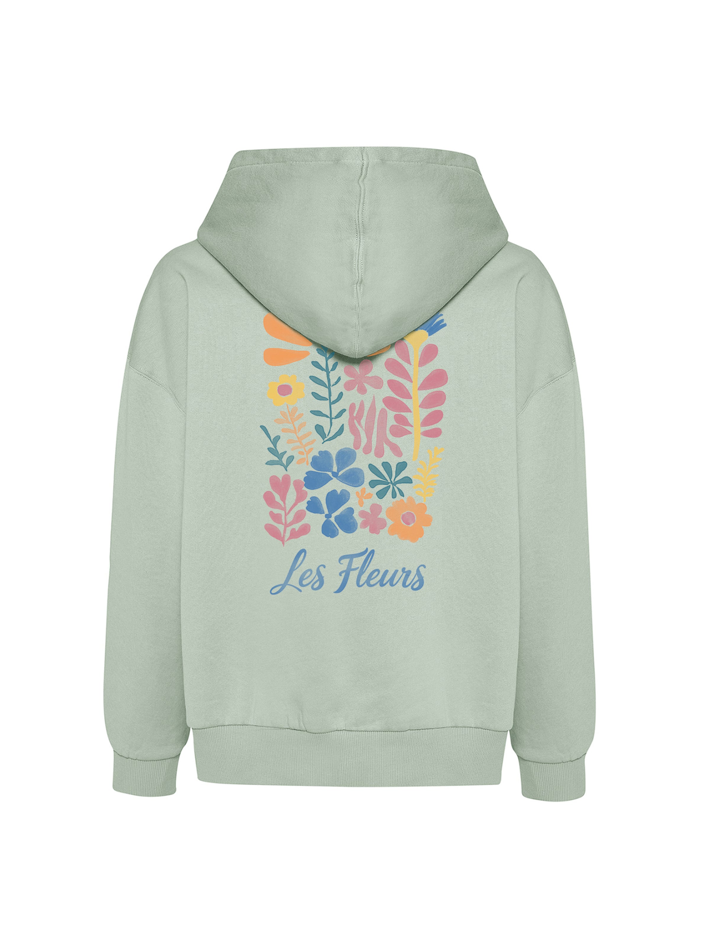 GREENBOMB Sweatshirt 'Les Fleurs' in Green
