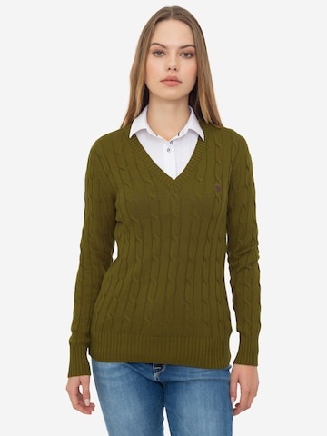 Pullover 'Frenze' di Sir Raymond Tailor in verde: frontale