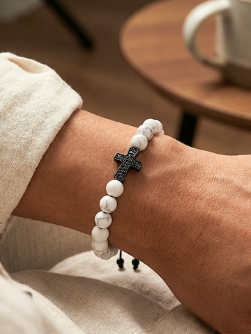 UNIQAL Armband 'HOWLITH ZIRKONIA KREUZ' in Wit