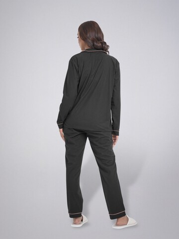 Pyjama 'Leafletic Women’s Nightwear Long set' LEAFLETIC en noir