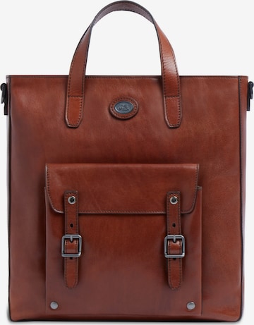 The Bridge Briefcase in Brown: front