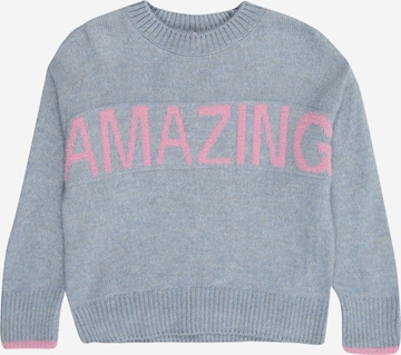 Only Mini Свитер 'KMGAMOUR' в Синий: спереди