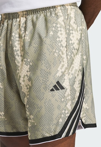 ADIDAS PERFORMANCE Loosefit Sportovní kalhoty 'Crazylite' – béžová