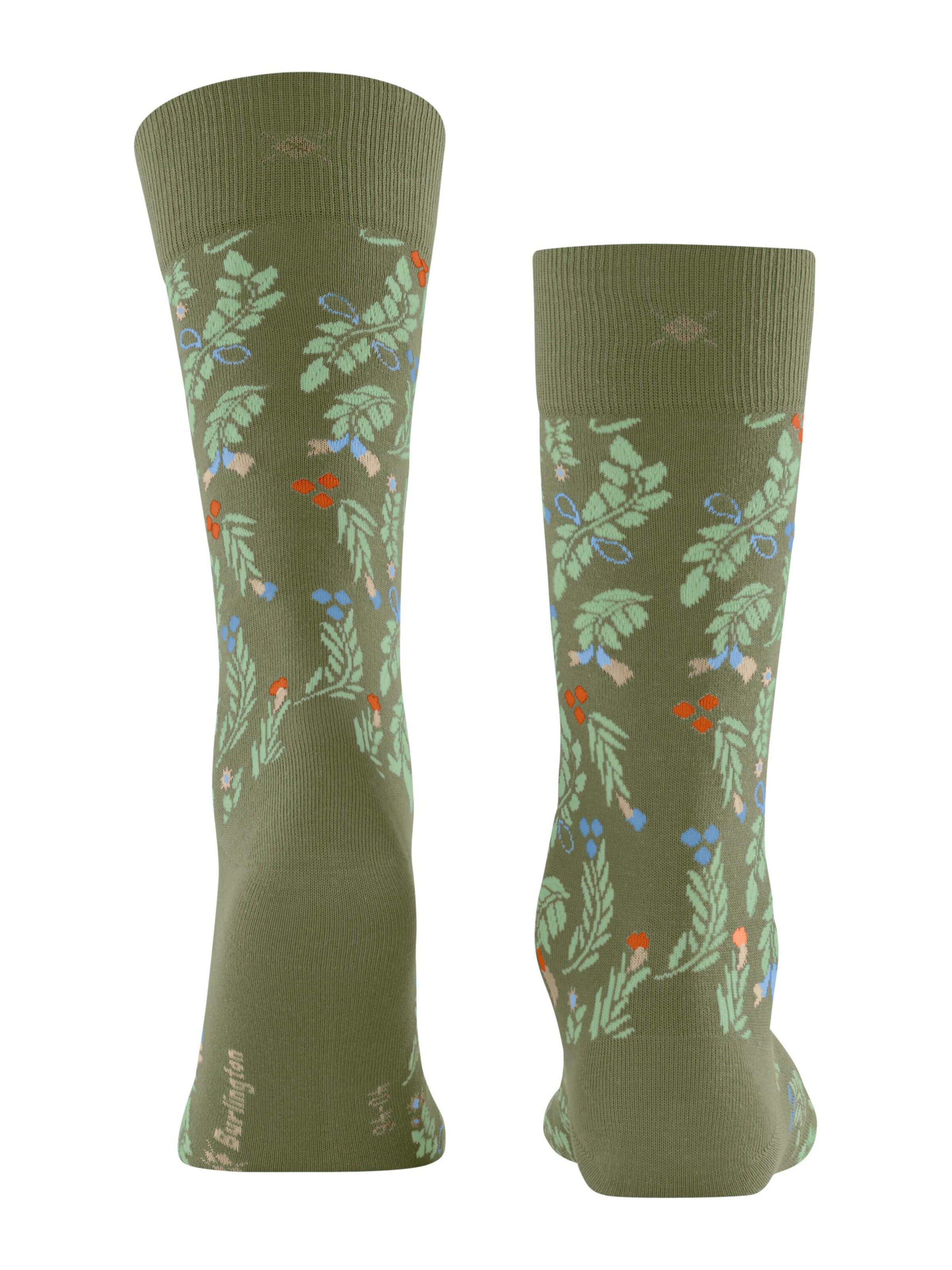 BURLINGTON Socks 'Bloomingday' in Green