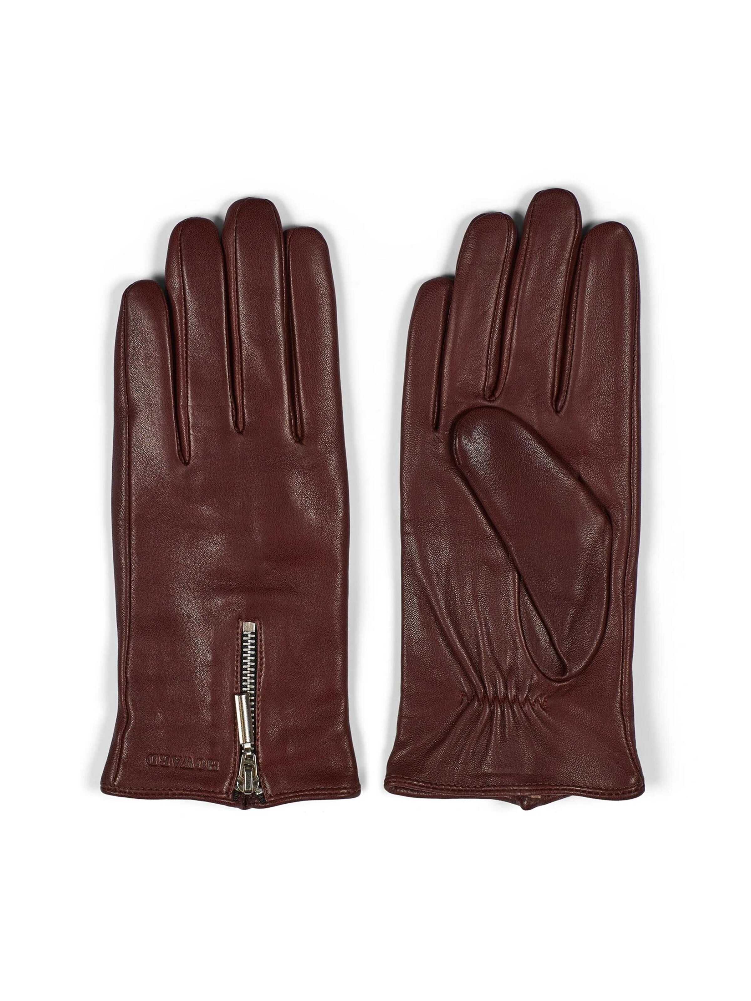 Gants 'Hannah' Howard London en marron : devant