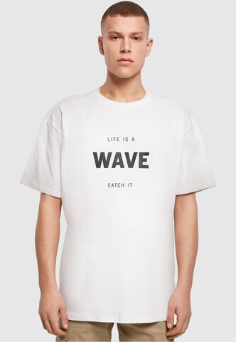 T-Shirt 'Summer - Life Is A Wave' Merchcode en blanc : devant
